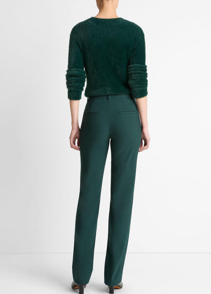 VINCE Women Cotton-Blend Slim Cigarette Pant in Trousers