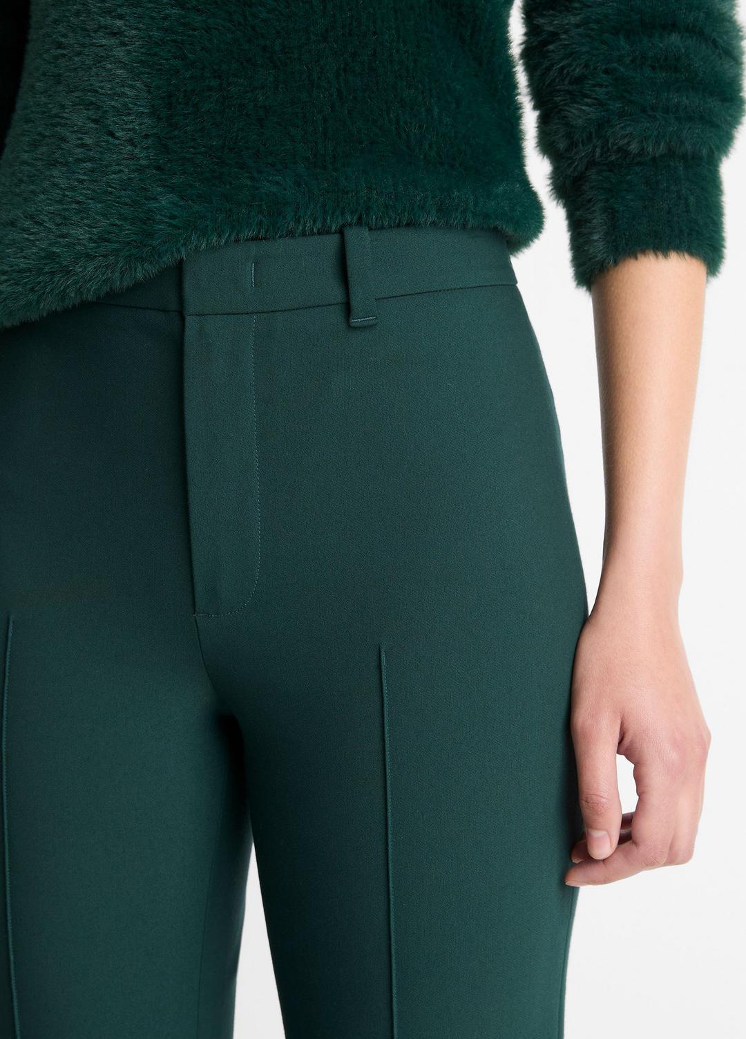 VINCE Women Cotton-Blend Slim Cigarette Pant in Trousers