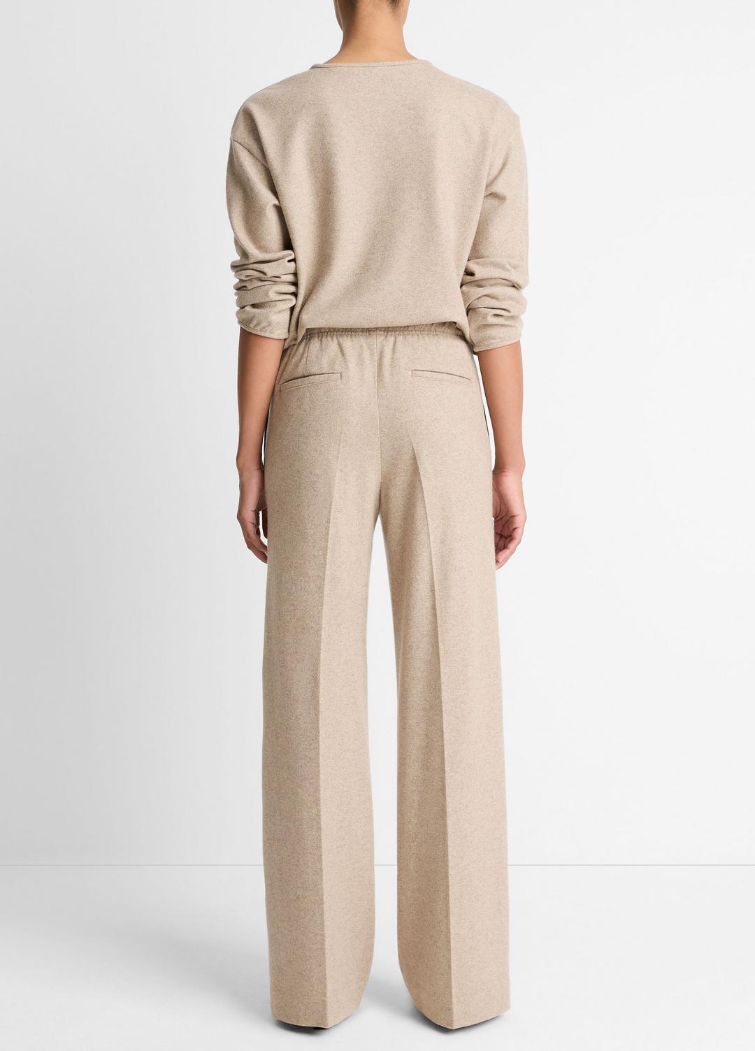 VINCE Women Wool-Blend Tailored Wide-Leg Pant in Wide Leg