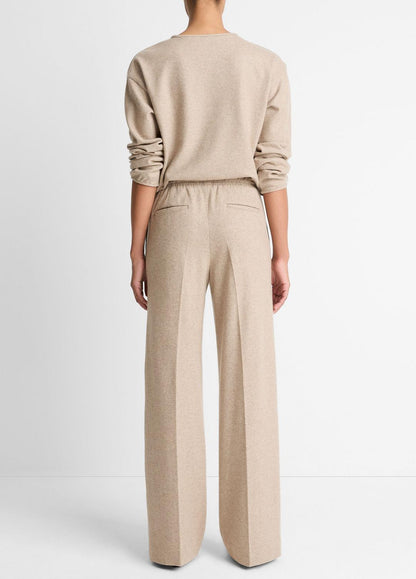 VINCE Women Wool-Blend Tailored Wide-Leg Pant in Wide Leg