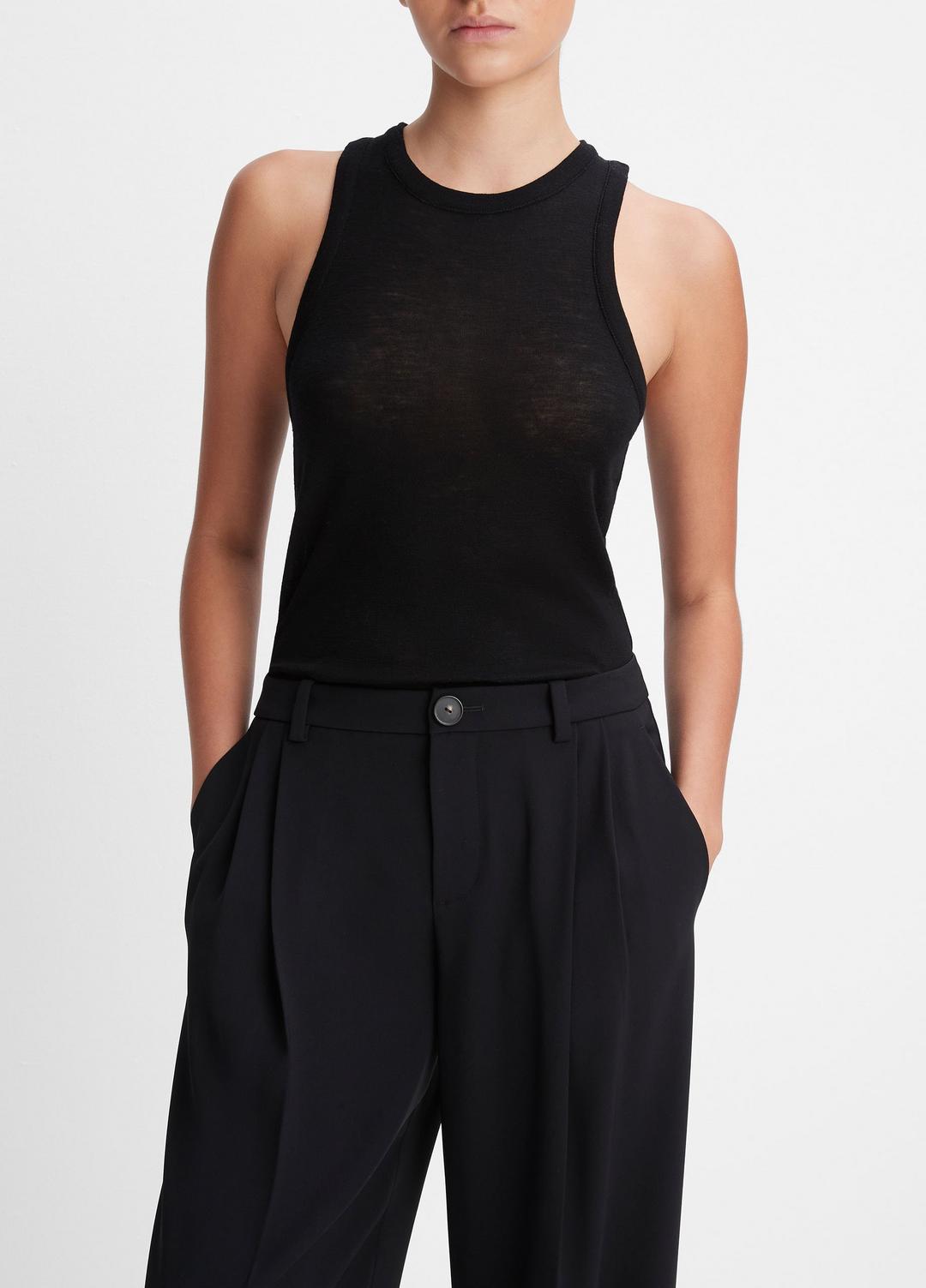 VINCE Women Drop-Waist Pleated Crepe Trouser in Trousers