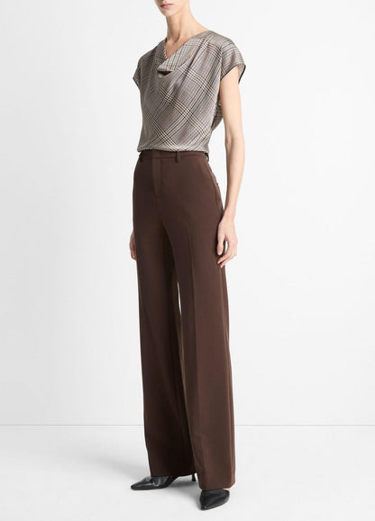 VINCE Women Mid-Rise Tailored Flare Pant in Trousers