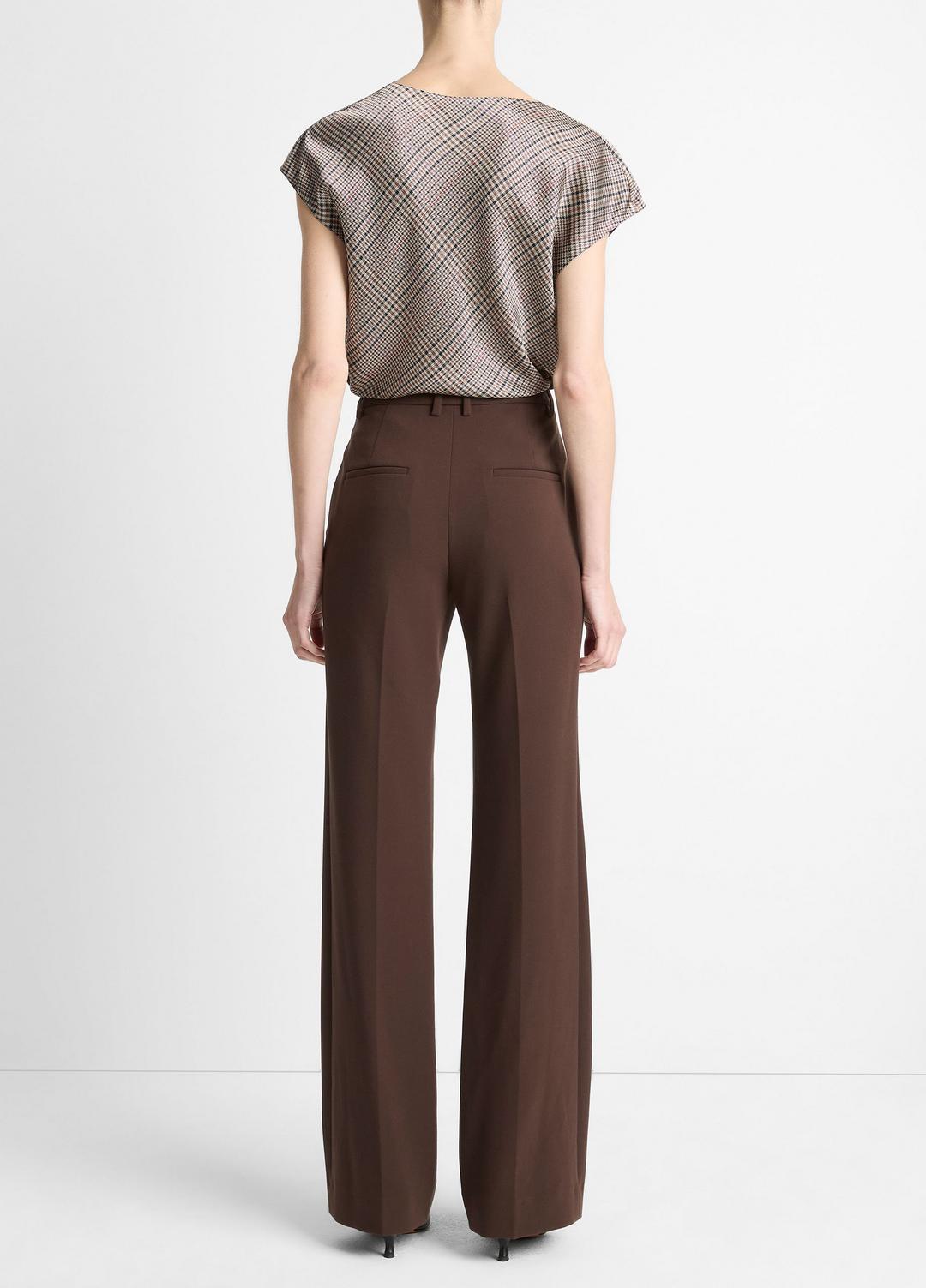 VINCE Women Mid-Rise Tailored Flare Pant in Trousers