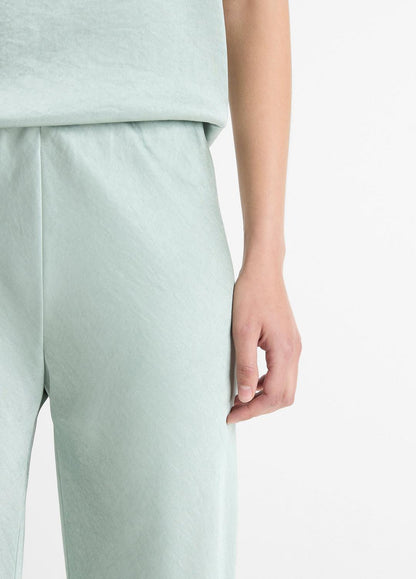 VINCE Women Colette High-Rise Fluid Satin Bias Pant in Trousers