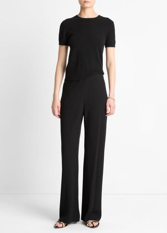 VINCE Women Colette High-Rise Crepe Bias Pant in Trousers