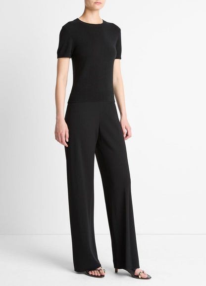VINCE Women Colette High-Rise Crepe Bias Pant in Trousers