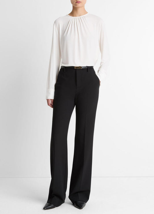 VINCE Women Mid-Rise Tailored Flare Pant in Trousers