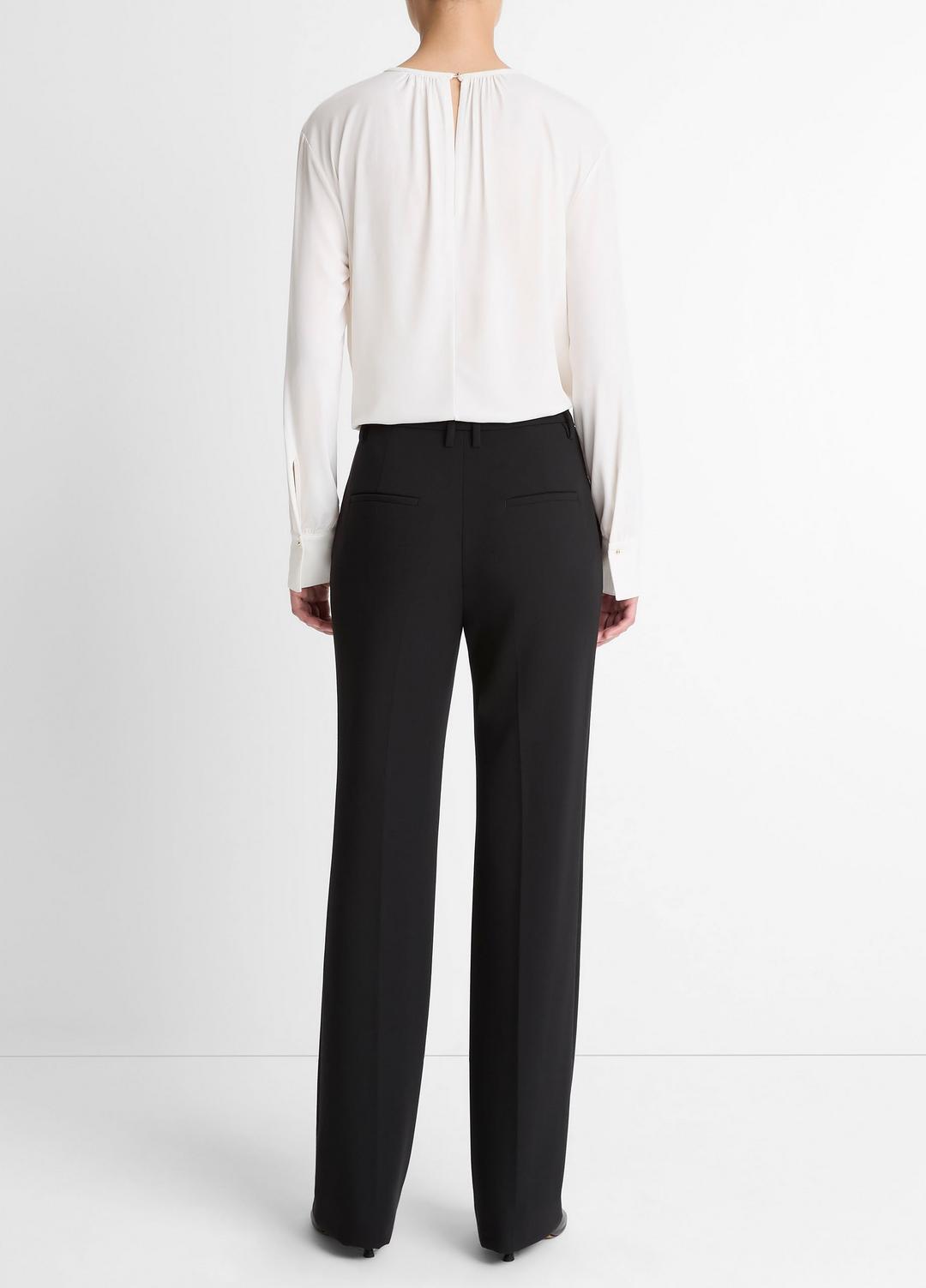 VINCE Women Mid-Rise Tailored Flare Pant in Trousers