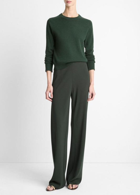 VINCE Women Colette High-Rise Crepe Bias Pant in Trousers