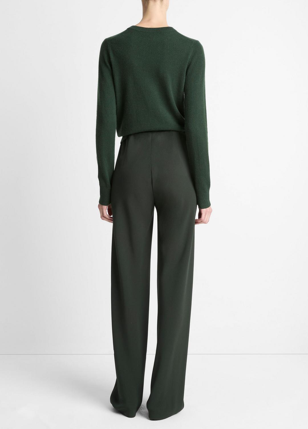 VINCE Women Colette High-Rise Crepe Bias Pant in Trousers