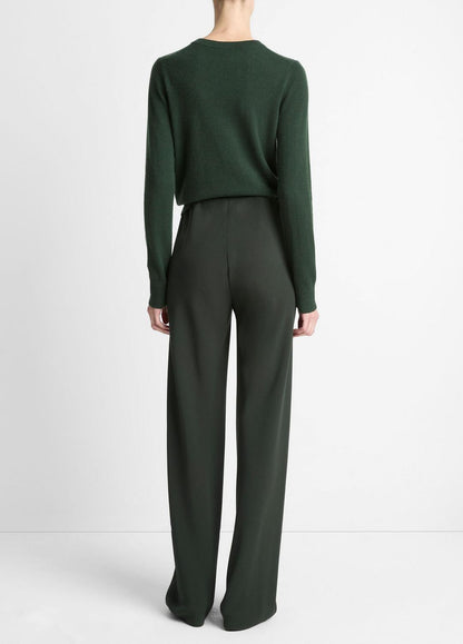 VINCE Women Colette High-Rise Crepe Bias Pant in Trousers