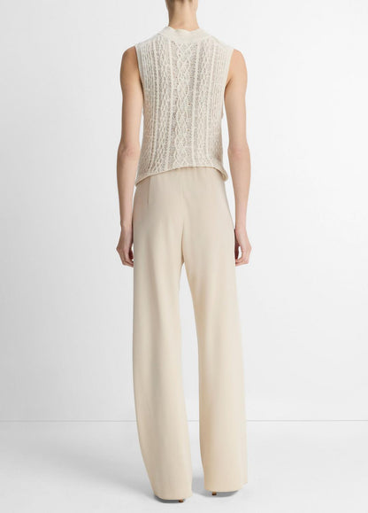 VINCE Women Colette High-Rise Crepe Bias Pant in Trousers