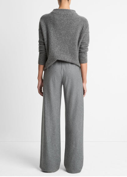 VINCE Women Italian Wool-Blend High-Waist Bias Pant in Trousers