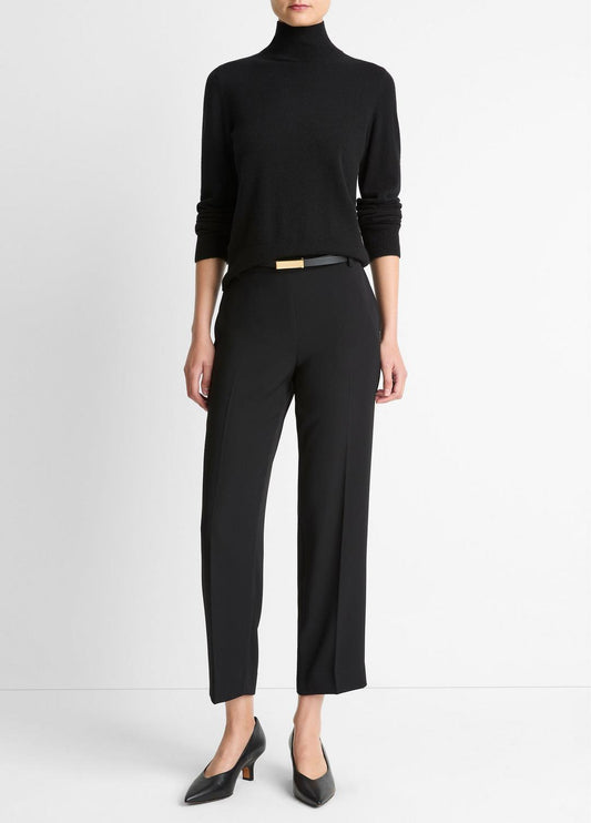 VINCE Women Crepe Tapered Pull-On Pant in Trousers