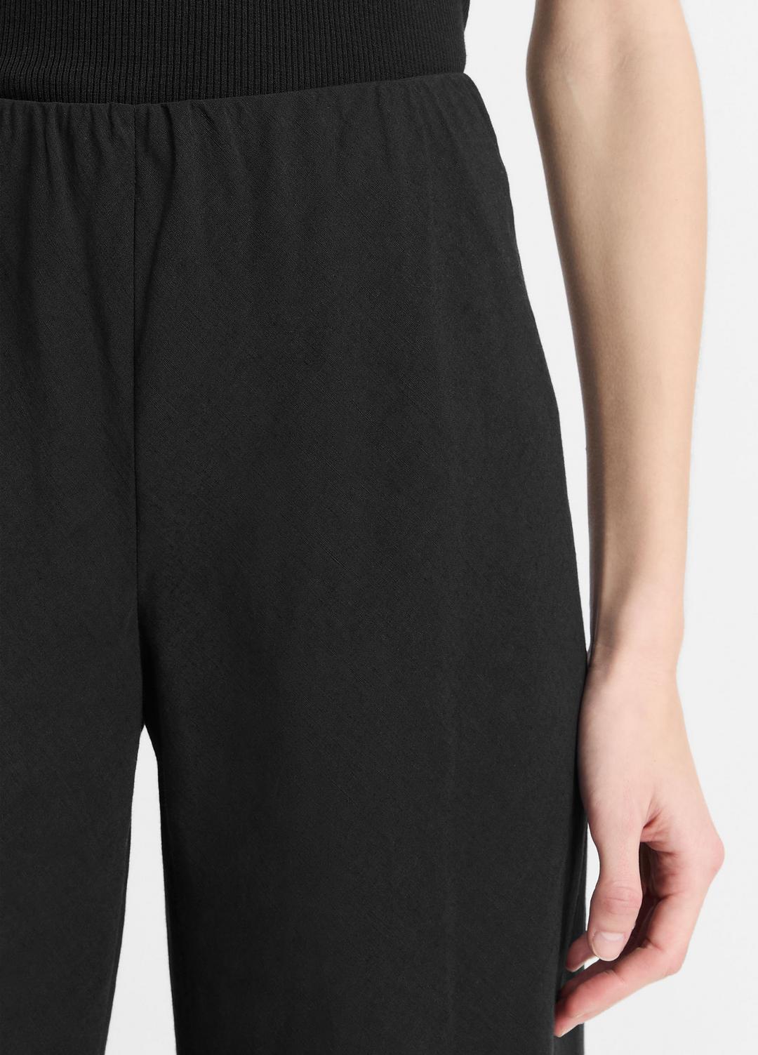 VINCE Women Cotton-Blend High-Waist Bias Pant in Trousers
