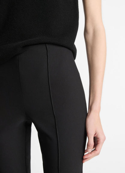 VINCE Women Niki Mid-Rise Pintuck Crop Flare Pant in Trousers