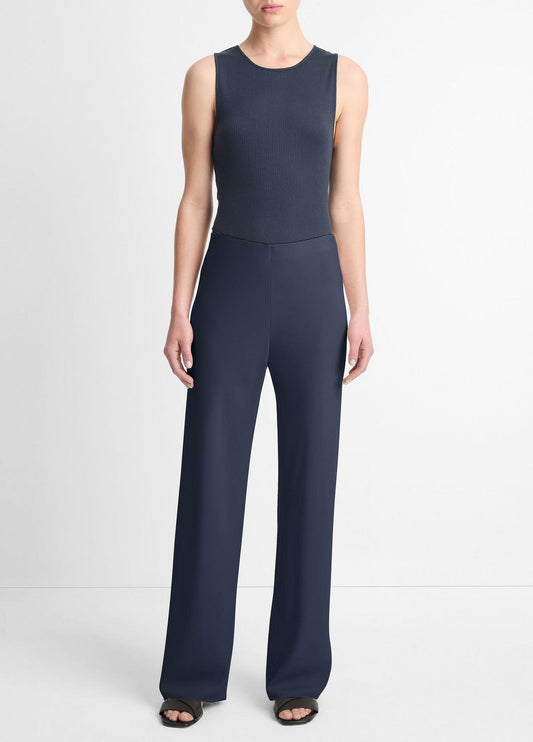 VINCE Women Colette High-Rise Crepe Bias Pant in Trousers
