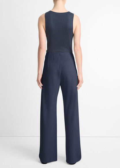 VINCE Women Colette High-Rise Crepe Bias Pant in Trousers