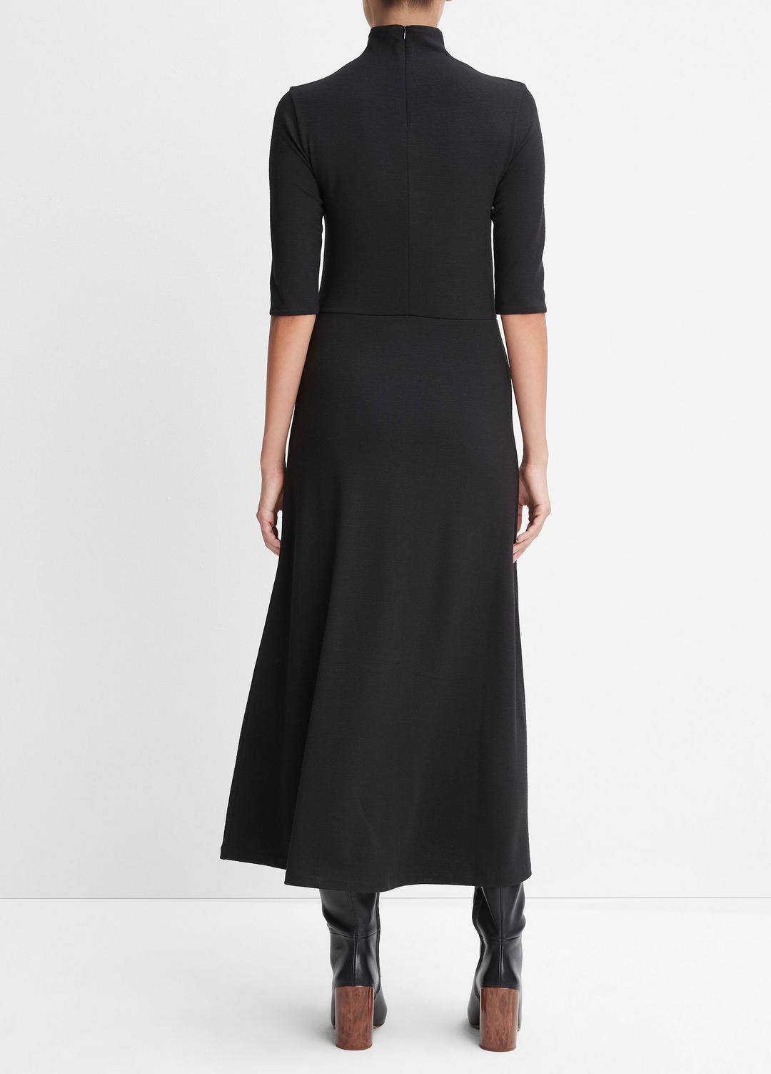 VINCE Women Elbow-Sleeve Turtleneck Dress in Dresses