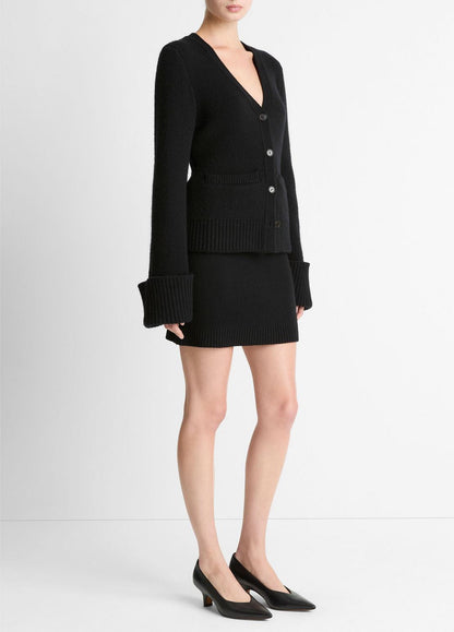 VINCE Women Double-Face Wool & Cashmere-Blend Mini Skirt in Skirts