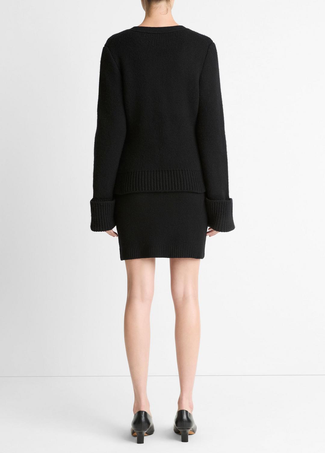 VINCE Women Double-Face Wool & Cashmere-Blend Mini Skirt in Skirts