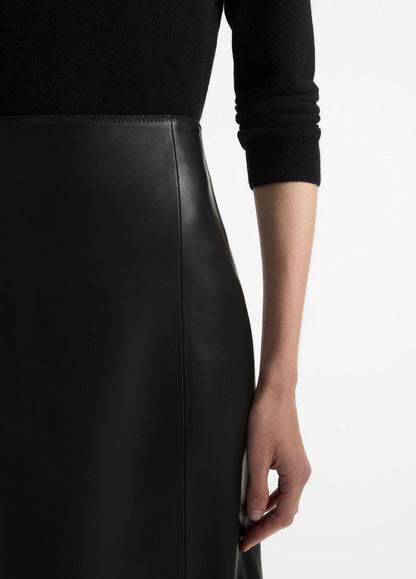 VINCE Women Leather Straight Skirt in Skirts