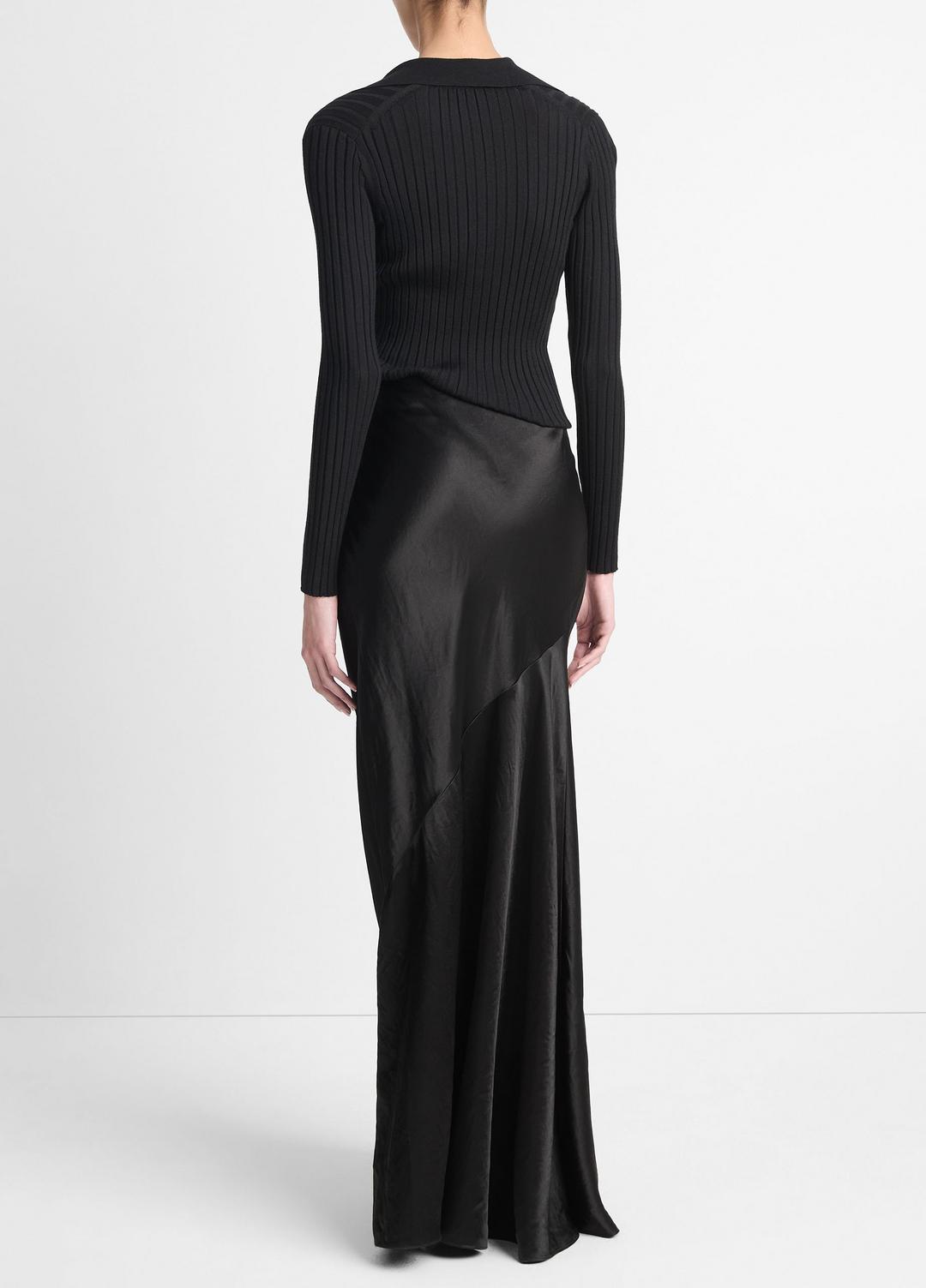 VINCE Women Satin Maxi Skirt in Skirts