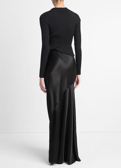 VINCE Women Satin Maxi Skirt in Skirts