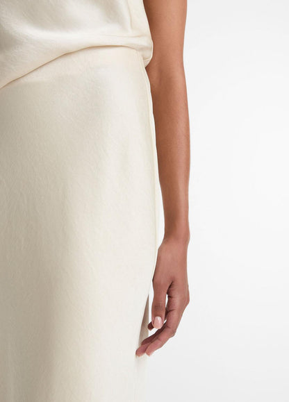 VINCE Women Satin Bias Column Skirt in Skirts