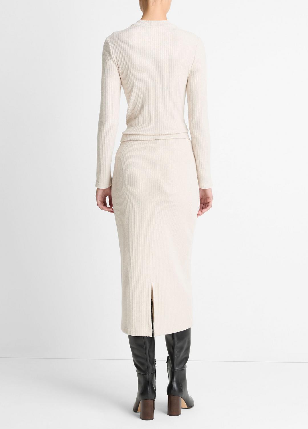 VINCE Women Cozy Rib Midi Skirt in Skirts