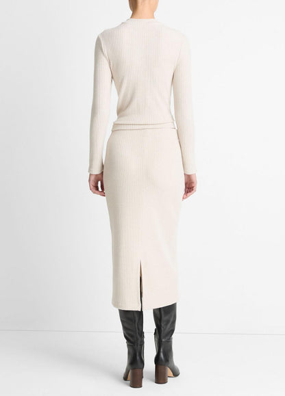 VINCE Women Cozy Rib Midi Skirt in Skirts