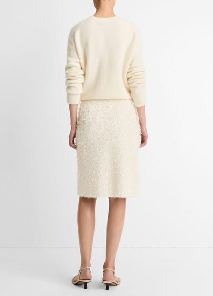 VINCE Women Feathery-Fringe Knee Skirt in Skirts