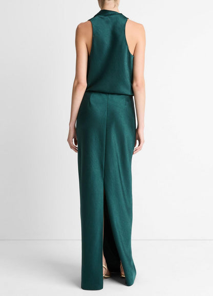 VINCE Women Satin Bias Column Skirt in Skirts