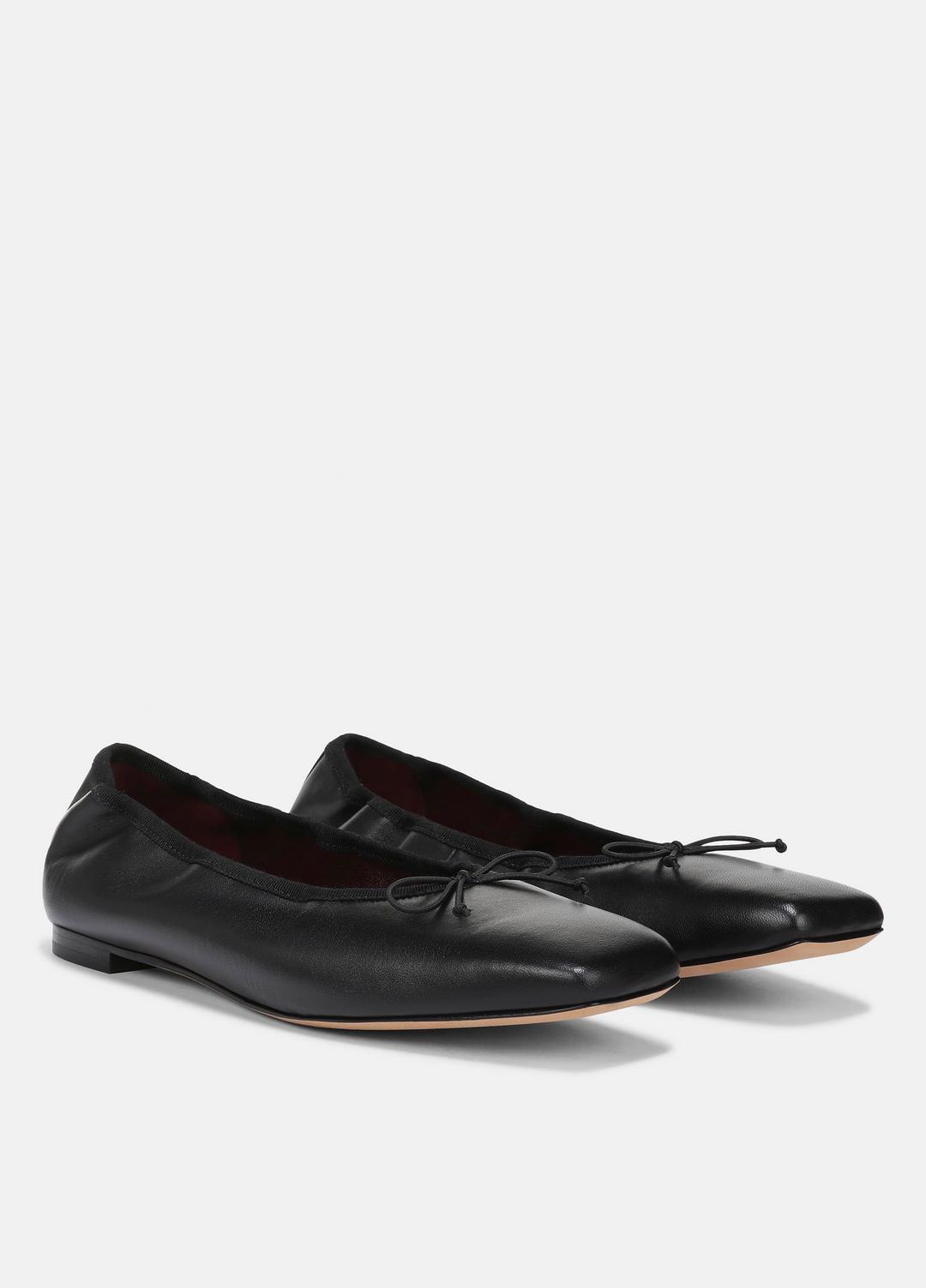 VINCE Women Darla Leather Ballet Flat in Loafers & Flats