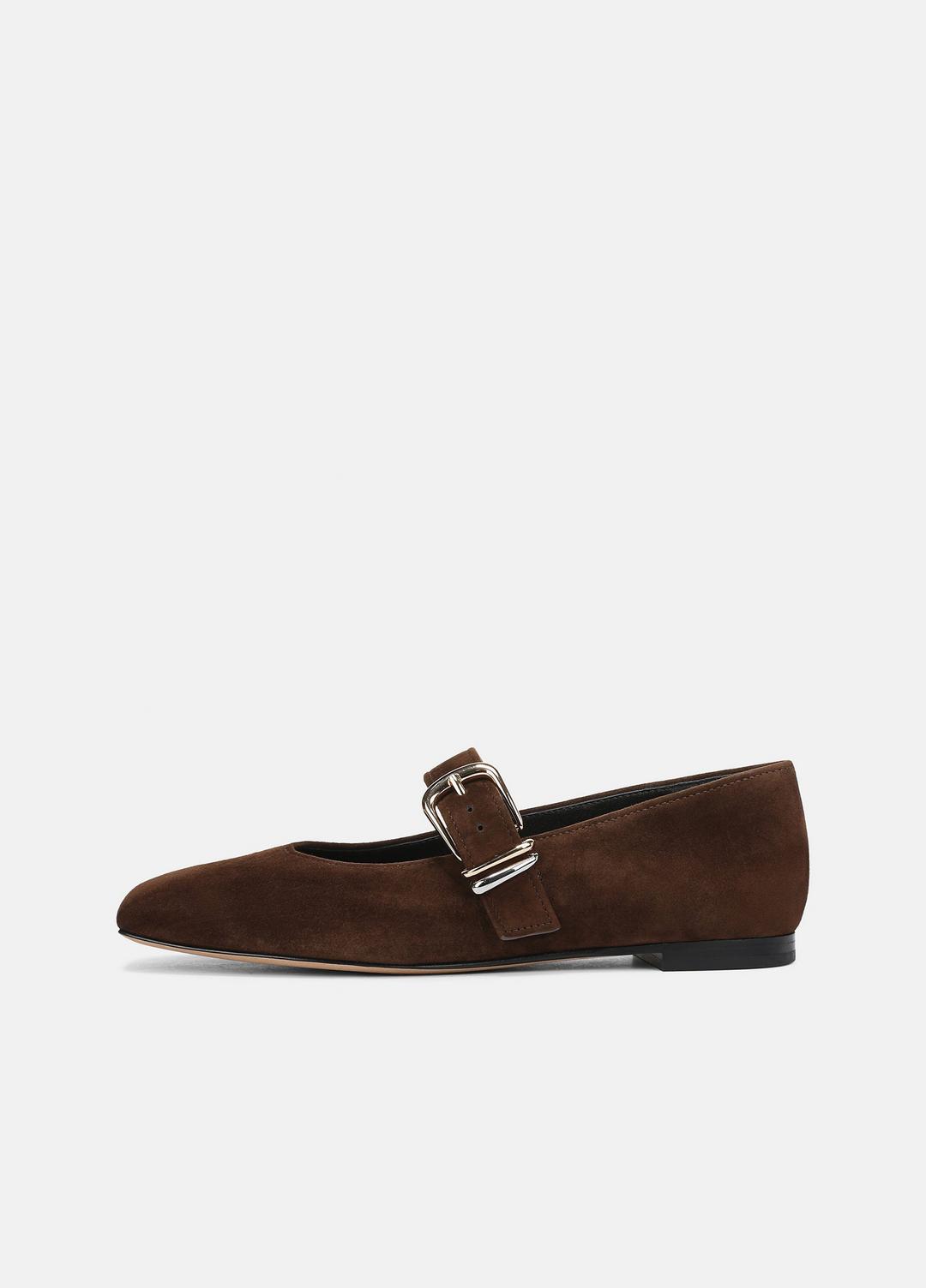 VINCE Women Daniela Suede Mary Jane Flat in Loafers & Flats