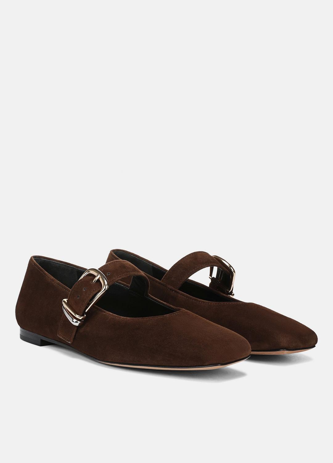VINCE Women Daniela Suede Mary Jane Flat in Loafers & Flats