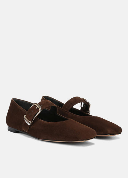 VINCE Women Daniela Suede Mary Jane Flat in Loafers & Flats