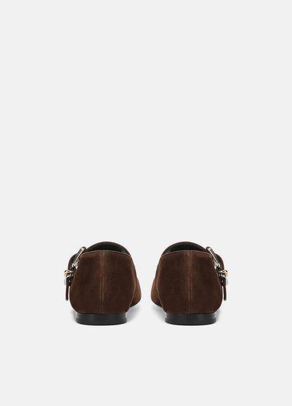 VINCE Women Daniela Suede Mary Jane Flat in Loafers & Flats