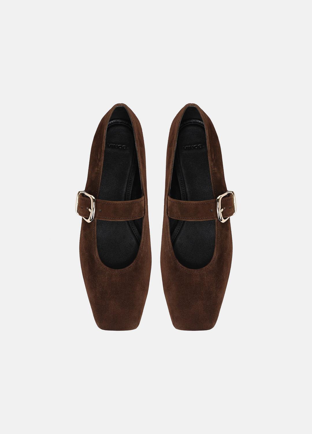 VINCE Women Daniela Suede Mary Jane Flat in Loafers & Flats