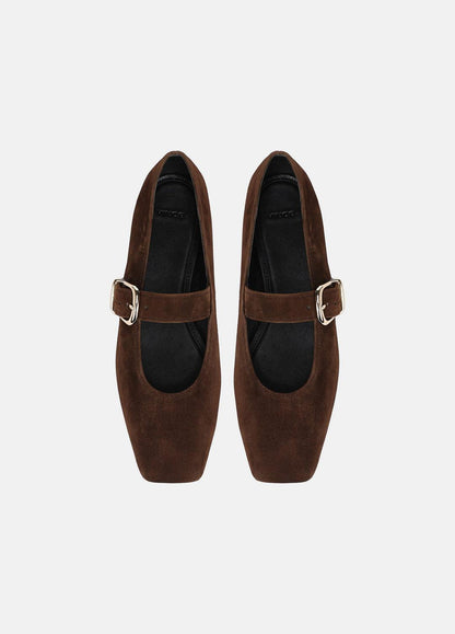 VINCE Women Daniela Suede Mary Jane Flat in Loafers & Flats