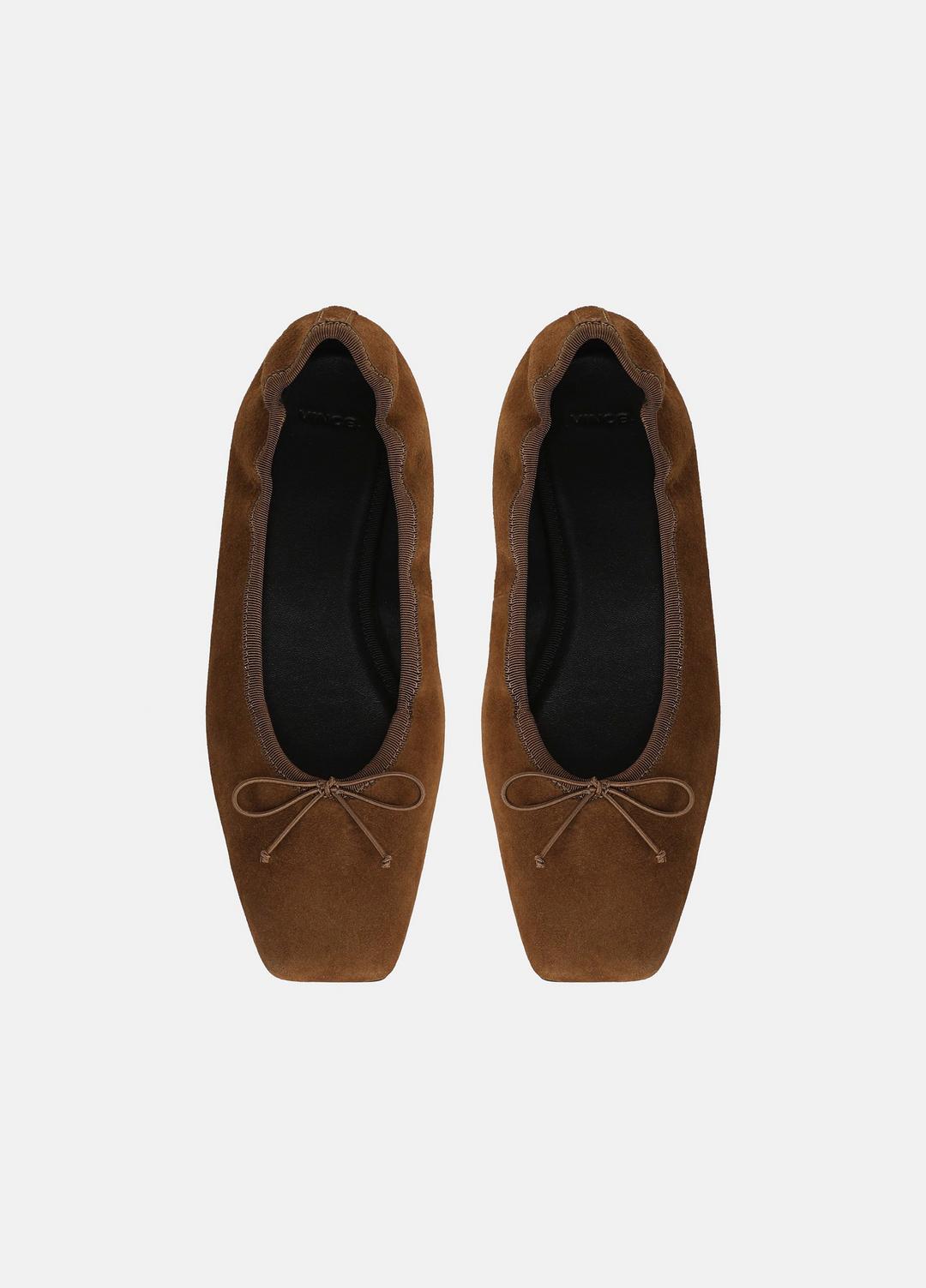 VINCE Women Darla Suede Ballet Flat in Loafers & Flats