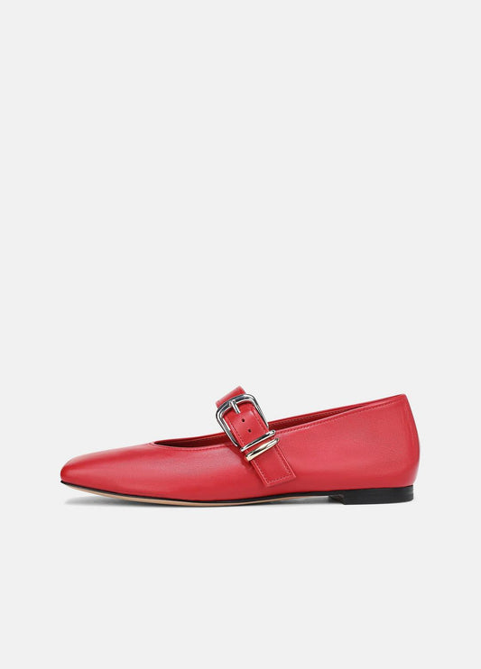 VINCE Women Daniela Leather Mary Jane Flat in Loafers & Flats