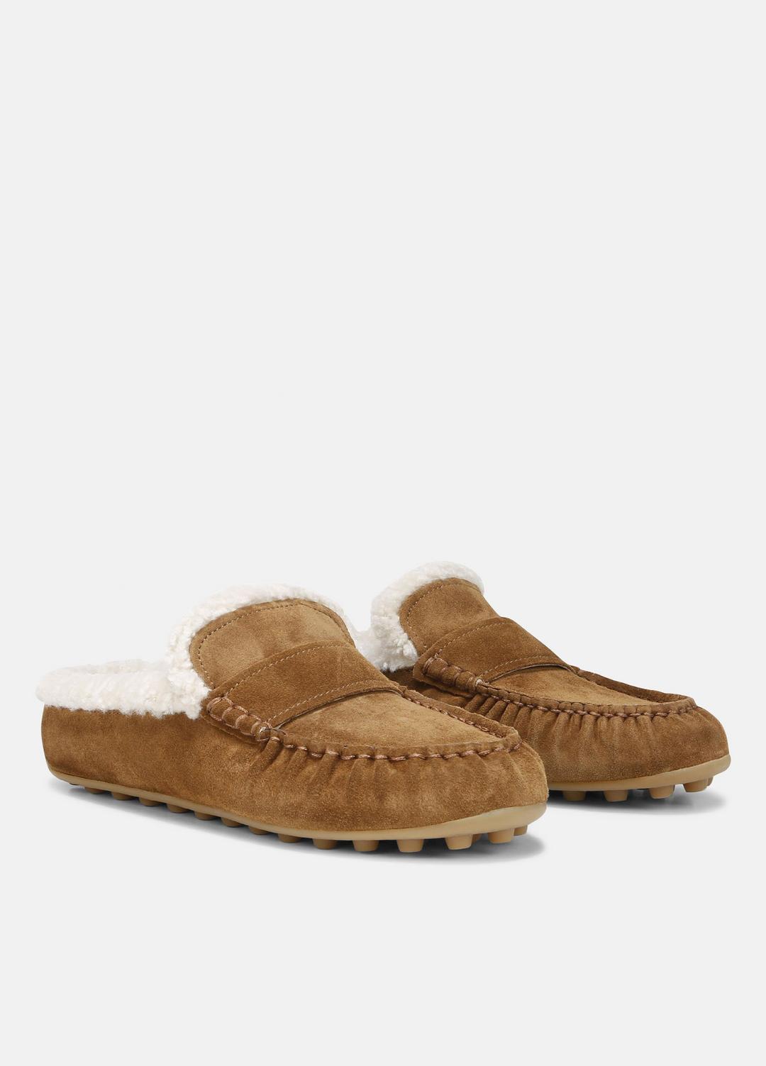 VINCE Women Berkley Shearling Driving Mule in Loafers & Flats