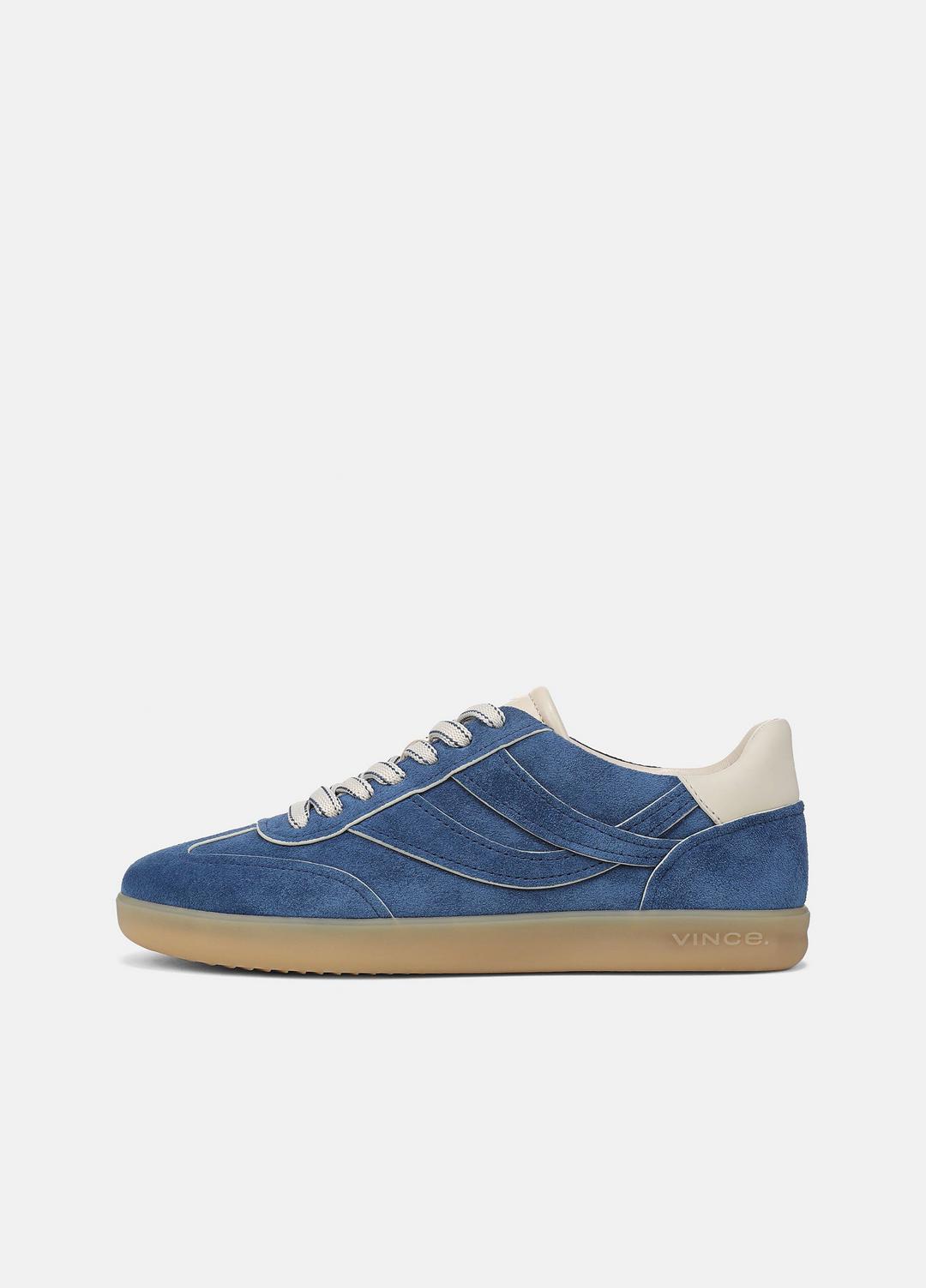 VINCE Women Oasis Contrast-Edge Suede Sneaker in Sneakers