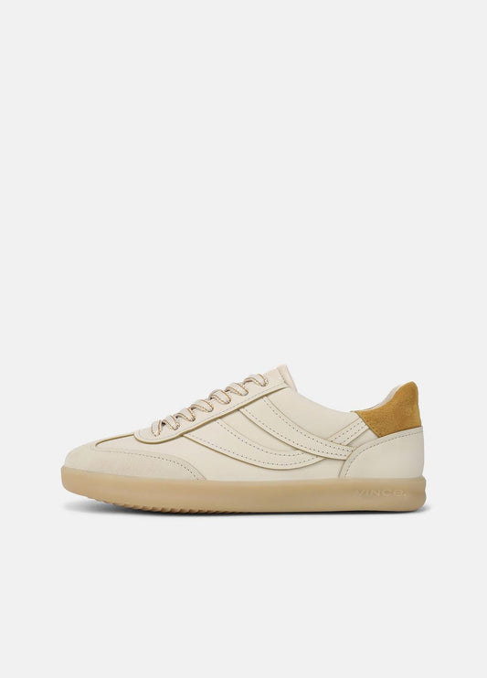 VINCE Women Oasis Contrast-Edge Leather & Suede Sneaker in Sneakers