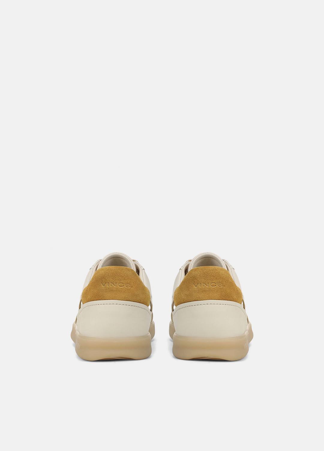 VINCE Women Oasis Contrast-Edge Leather & Suede Sneaker in Sneakers