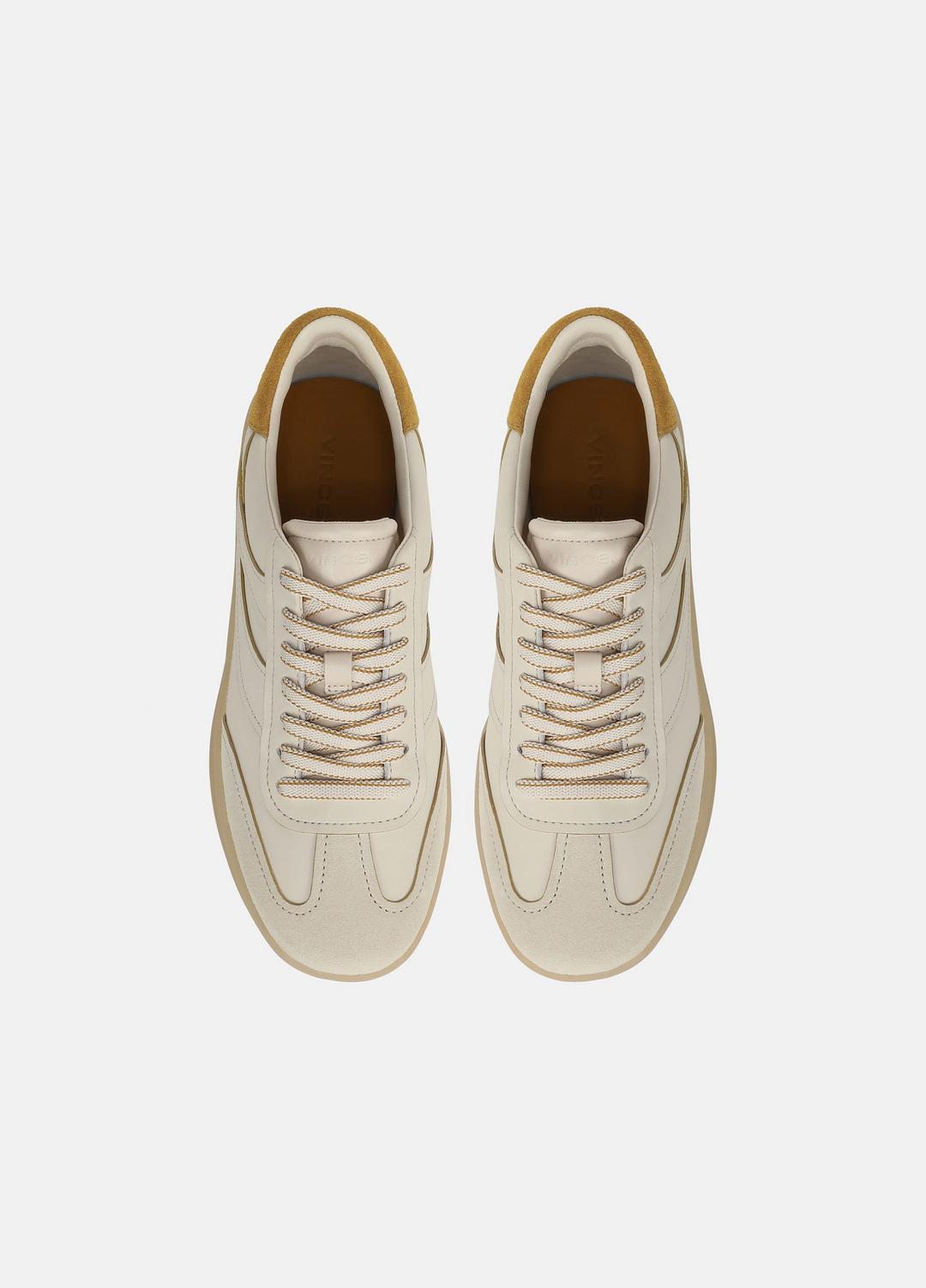 VINCE Women Oasis Contrast-Edge Leather & Suede Sneaker in Sneakers