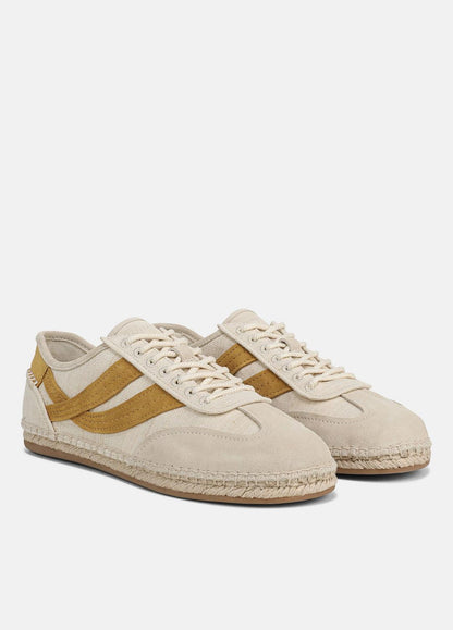 VINCE Women Oasis Linen & Leather Espadrille Sneaker in Sneakers