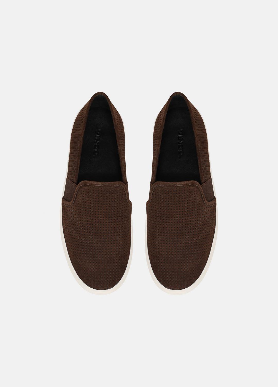VINCE Women Blair Perforated Suede Sneaker in Sneakers