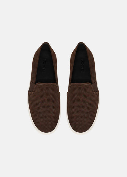 VINCE Women Blair Perforated Suede Sneaker in Sneakers